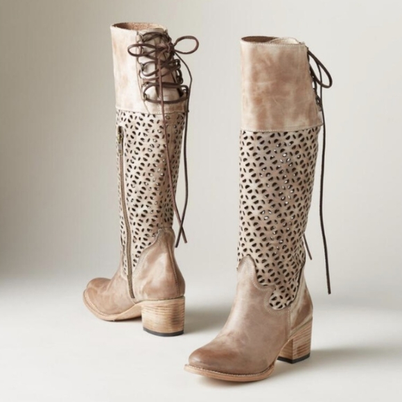 Freebird by Steven Shoes - Stylish Tan Knee-High Boots